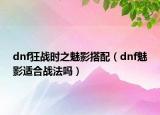 dnf狂戰(zhàn)時(shí)之魅影搭配（dnf魅影適合戰(zhàn)法嗎）