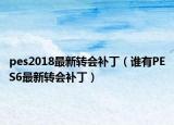 pes2018最新轉(zhuǎn)會補?。ㄕl有PES6最新轉(zhuǎn)會補丁）