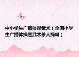 中小學生廣播體操武術（全國小學生廣播體操是武術殺人操嗎）