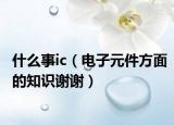 什么事ic（電子元件方面的知識(shí)謝謝）