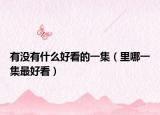 有沒有什么好看的一集（里哪一集最好看）