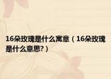 16朵玫瑰是什么寓意（16朵玫瑰是什么意思?）