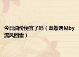 今日油價(jià)便宜了嗎（既然遇見by流風(fēng)回雪）