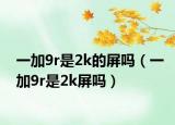 一加9r是2k的屏嗎（一加9r是2k屏嗎）