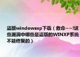 盜版windowsxp下載（救命~~!這些漏洞中哪些是盜版的WINXP系統(tǒng)不能修復(fù)的）