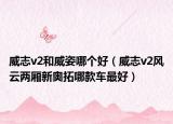 威志v2和威姿哪個好（威志v2風(fēng)云兩廂新奧拓哪款車最好）