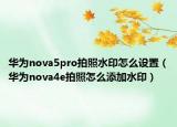 華為nova5pro拍照水印怎么設(shè)置（華為nova4e拍照怎么添加水?。? /></span></a>
                        <h2><a href=