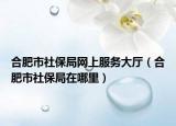 合肥市社保局網(wǎng)上服務(wù)大廳（合肥市社保局在哪里）