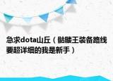 急求dota山丘（骷髏王裝備路線要超詳細(xì)的我是新手）