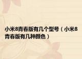 小米8青春版有幾個型號（小米8青春版有幾種顏色）
