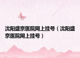 沈陽盛京醫(yī)院網(wǎng)上掛號（沈陽盛京醫(yī)院網(wǎng)上掛號）