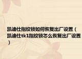 凱迪仕指紋鎖如何恢復(fù)出廠設(shè)置（凱迪仕tk1指紋鎖怎么恢復(fù)出廠設(shè)置）