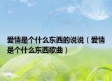 愛情是個(gè)什么東西的說說（愛情是個(gè)什么東西歌曲）