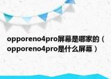 opporeno4pro屏幕是哪家的（opporeno4pro是什么屏幕）