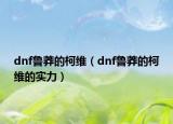 dnf魯莽的柯維（dnf魯莽的柯維的實(shí)力）