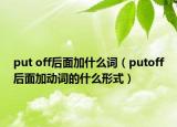 put off后面加什么詞（putoff后面加動詞的什么形式）