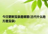 今日更新寶泉是哪里(古代什么地方是寶泉)
