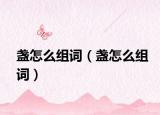 盞怎么組詞（盞怎么組詞）