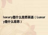 luxury是什么意思英語（Luxury是什么意思）