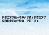 長春藍夢學校一年多少學費（長春藍夢學校和長春花都學校哪一個好一些）