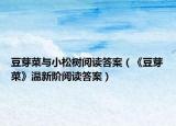 豆芽菜與小松樹閱讀答案（《豆芽菜》溫新階閱讀答案）