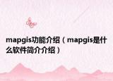 mapgis功能介紹（mapgis是什么軟件簡介介紹）