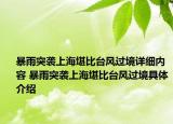 暴雨突襲上?？氨扰_(tái)風(fēng)過(guò)境詳細(xì)內(nèi)容 暴雨突襲上海堪比臺(tái)風(fēng)過(guò)境具體介紹