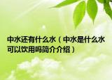 中水還有什么水（中水是什么水可以飲用嗎簡介介紹）