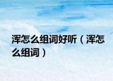 渾怎么組詞好聽(tīng)（渾怎么組詞）