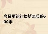 今日更新紅樓夢(mèng)讀后感600字