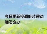 今日更新空調(diào)葉片震動(dòng)響怎么辦