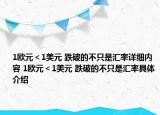 1歐元＜1美元 跌破的不只是匯率詳細(xì)內(nèi)容 1歐元＜1美元 跌破的不只是匯率具體介紹