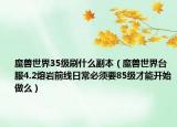 魔獸世界35級(jí)刷什么副本（魔獸世界臺(tái)服4.2熔巖前線日常必須要85級(jí)才能開(kāi)始做么）