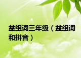 益組詞三年級(jí)（益組詞和拼音）