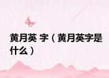 黃月英 字（黃月英字是什么）