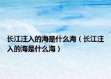 長江注入的海是什么海（長江注入的海是什么海）