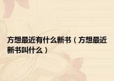 方想最近有什么新書(shū)（方想最近新書(shū)叫什么）