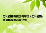 蘇大強(qiáng)的電視劇有哪些（蘇大強(qiáng)是什么電視劇簡介介紹）