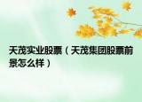 天茂實(shí)業(yè)股票（天茂集團(tuán)股票前景怎么樣）