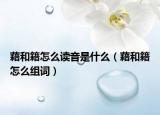 藉和籍怎么讀音是什么（藉和籍怎么組詞）