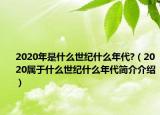 2020年是什么世紀(jì)什么年代?（2020屬于什么世紀(jì)什么年代簡(jiǎn)介介紹）