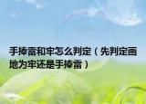 手捧雷和牢怎么判定（先判定畫地為牢還是手捧雷）