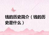 錢(qián)的歷史簡(jiǎn)介（錢(qián)的歷史是什么）