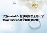 華為mate20x智慧識屏怎么用（華為mate20x怎么使用智慧識物）