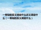 一骨碌的反義詞是什么近義詞是什么（一骨碌的反義詞是什么）
