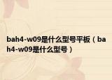 bah4-w09是什么型號平板（bah4-w09是什么型號）