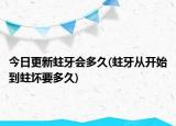 今日更新蛀牙會多久(蛀牙從開始到蛀壞要多久)