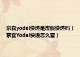京喜yodel快遞是虛假快遞嗎（京喜Yodel快遞怎么查）