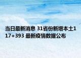 當日最新消息 31省份新增本土117+393 最新疫情數(shù)據(jù)公布