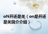 oN開還是關(guān)（on是開還是關(guān)簡(jiǎn)介介紹）